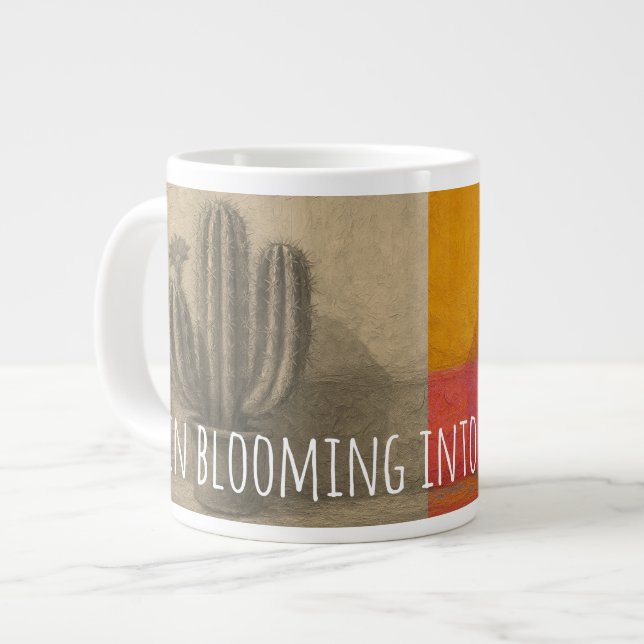 Taza De Café Gigante Pain blooming into light & color (Izquierda)