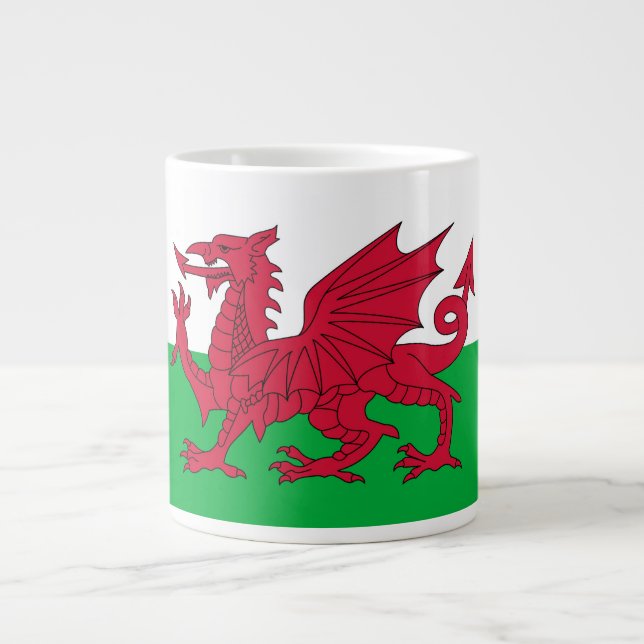TAZA DE CAFÉ GIGANTE PAÍS DE GALES (Frente)