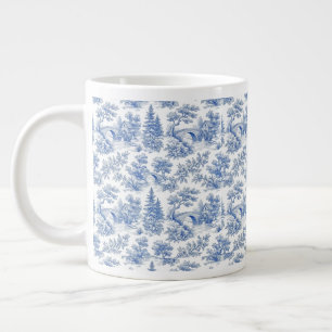 Taza De Café Gigante Paisaje campestre de Toile Azul Grandmillennial
