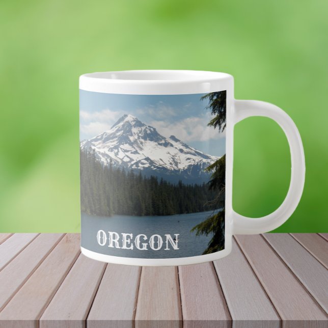 Taza De Café Gigante Paisaje de Mount Hood Oregon (In Situ)