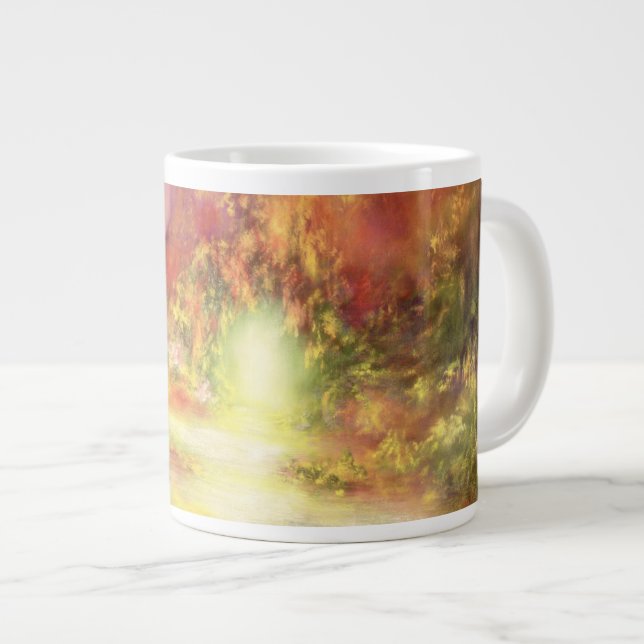 Taza De Café Gigante Paisaje tropical 1990 (Derecha)