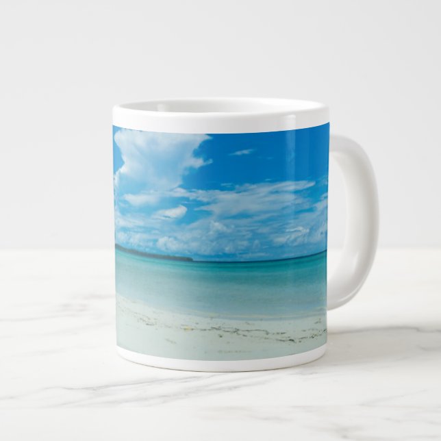 Taza De Café Gigante Paisaje tropical azul, Palau (Derecha)