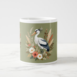 Taza De Café Gigante Pájaro acuarela