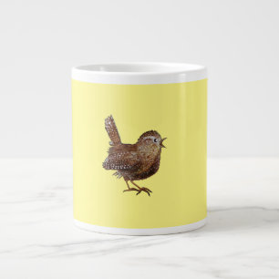 Taza De Café Gigante Pájaro Carraca (Troglodytes Troglodytes)