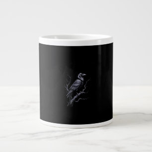 Taza De Café Gigante Pájaro Cuervo F-Caw-F Gracioso que Dice Humor Meme