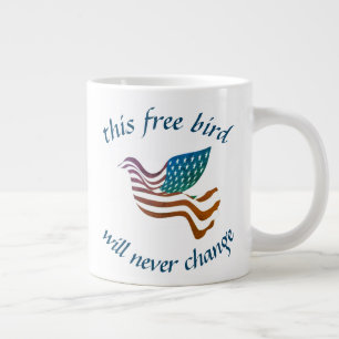 Taza De Café Gigante Pájaro libre Mug