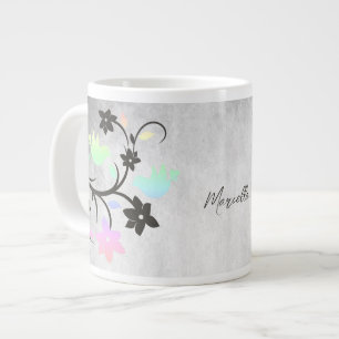 Taza De Café Gigante Pájaros de Aroma Pastel Arcoiris Personalizados