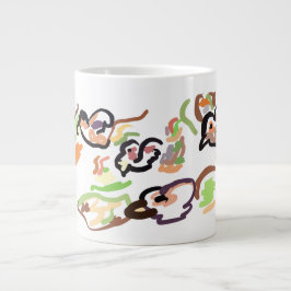 Taza De Café Gigante Pájaros y otoño