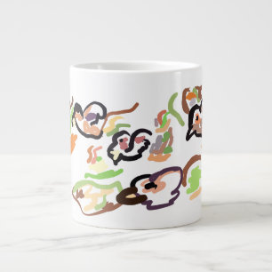 Taza De Café Gigante Pájaros y otoño
