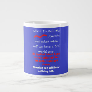 TAZA DE CAFÉ GIGANTE PALABRAS EDUCACIÓN MATEMÁTICA IDEAS CIENTÍFICAS
