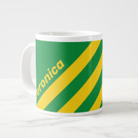Palma Tropical Retro Tres Rayas con Nombre