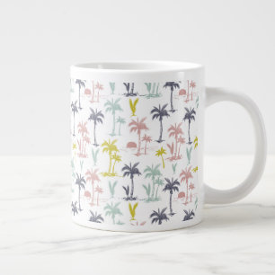 Taza De Café Gigante Palmera en colores pastel por el modelo de la