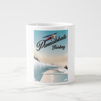Taza De Café Gigante Pamukkale Turkey Vacation poster.
