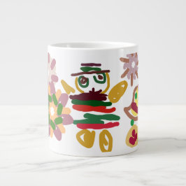 Taza De Café Gigante Pan de jengibre de baile loco