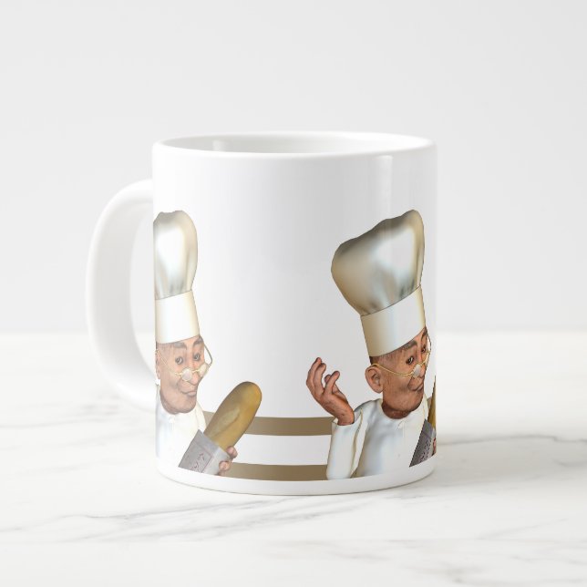 Taza De Café Gigante Panadero francés (Izquierda)