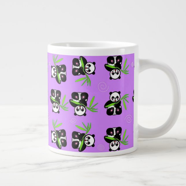 Taza De Café Gigante Panda Bears (Derecha)