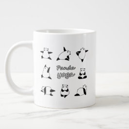 Taza De Café Gigante PANDA YOGA, Yoga de animales, oso Panda