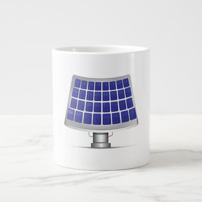 Taza De Café Gigante Paneles solares (Frente)