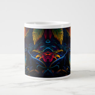 Taza De Café Gigante Pantera junto a una cascada