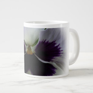 Taza De Café Gigante Pañuelo morado y blanco