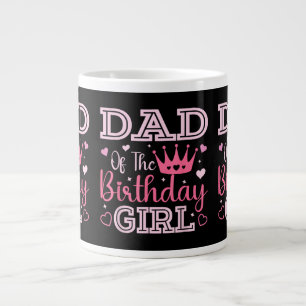 Taza De Café Gigante Papá de la Cumpleañera Rosa Lindo Familiar a Juego