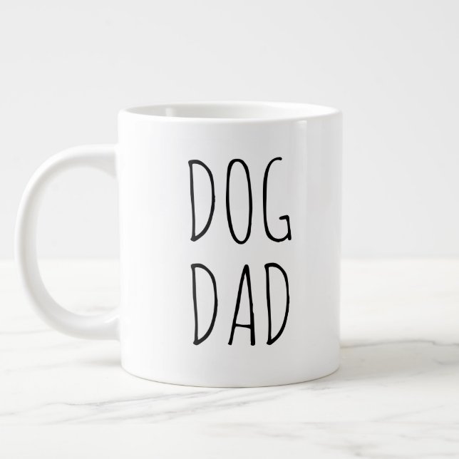 Taza De Café Gigante "Papá perro", una granja moderna y sencilla (Izquierda)