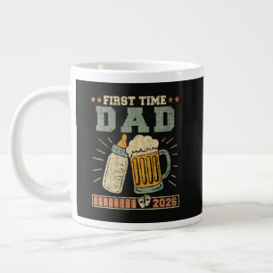 Taza De Café Gigante Papá por Primera Vez 2026 Esperando Bebé Divertido
