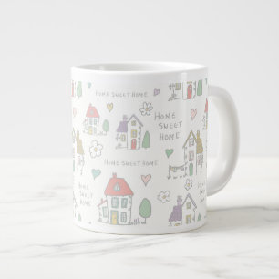 Taza De Café Gigante Papel de regalo hogar dulce hogar