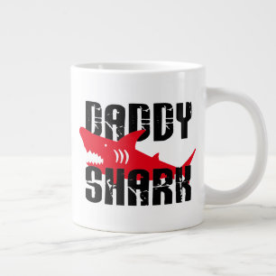 Taza De Café Gigante Papi Shark Worn Graphic