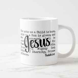Taza De Café Gigante PARA NOSOTROS Cristiano Isaías JESÚS Navidad