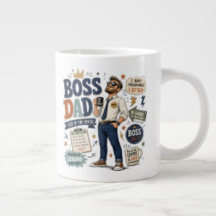 Taza De Café Gigante Para Papá Jefe Regalo Diverti
