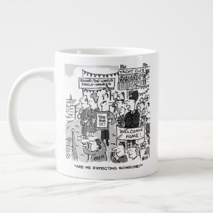 Taza De Café Gigante Para un marinero. Regatista alrededor del mundo -
