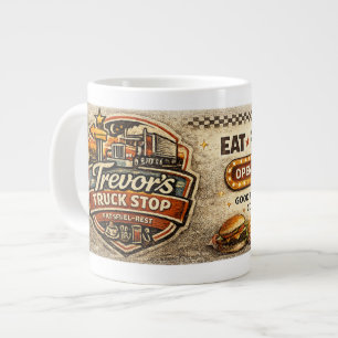 Taza De Café Gigante Parada de camiones de Trevor