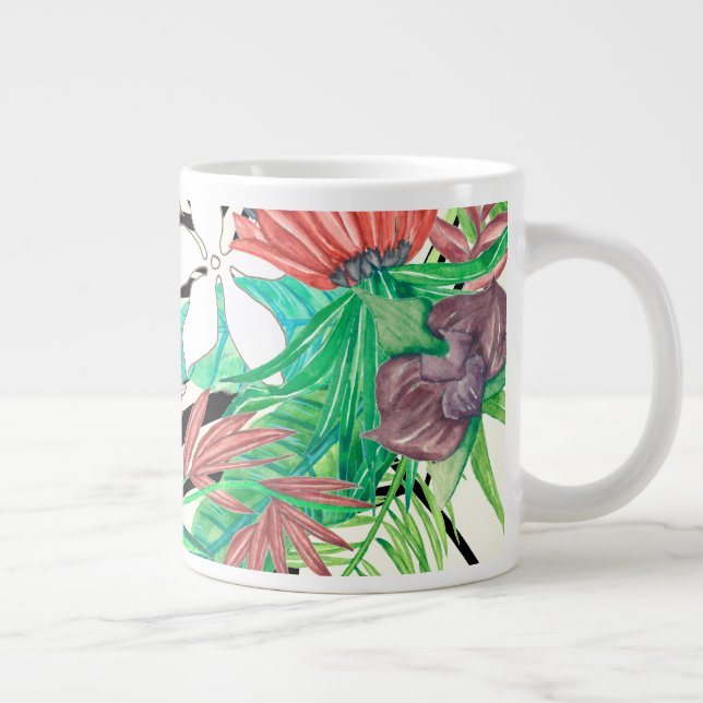 Taza De Café Gigante Paraíso floral II (Derecha)