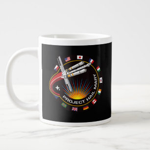Taza De Café Gigante Parche de misión espacial