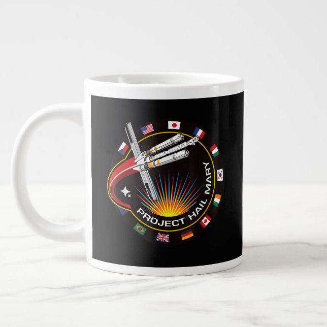 Taza De Café Gigante Parche de misión espacial (Izquierda)