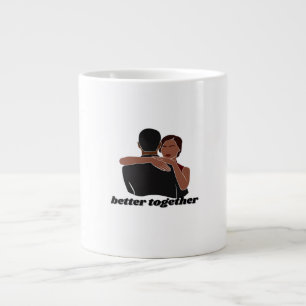 Taza De Café Gigante Pareja Better Together Ambiente Moderno