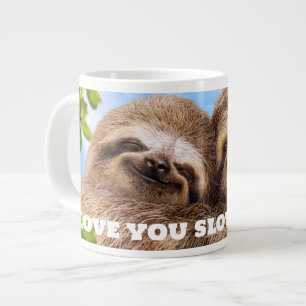 Taza De Café Gigante Pareja de perezosos
