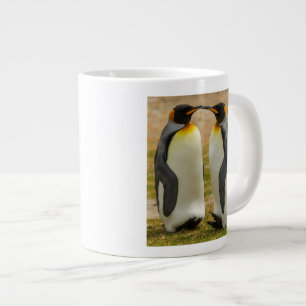 Taza De Café Gigante Pareja de pingüinos rey, Malvinas