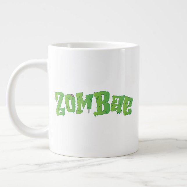 Taza De Café Gigante Pareja familiar de Halloween coincidiendo con Zomb (Izquierda)
