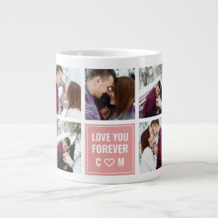 Taza De Café Gigante Parejas Foto Personalizada Te Amaré Por Siempre
