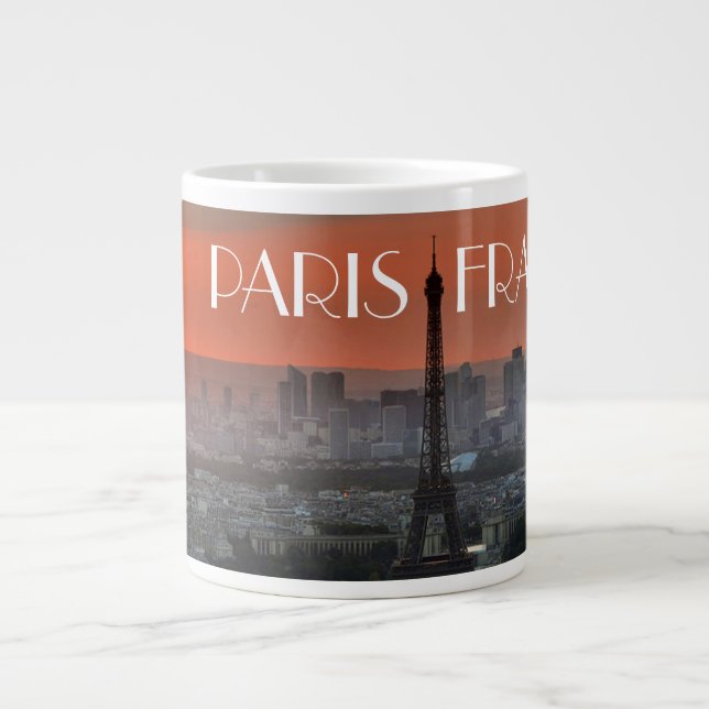 Taza De Café Gigante París Francia (Frente)