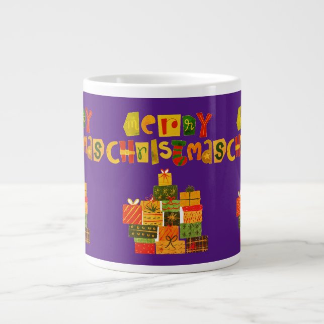 Taza De Café Gigante paro de vacaciones (Frente)