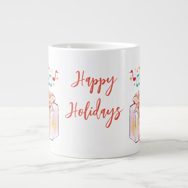 Taza De Café Gigante paro de vacaciones (Frente)