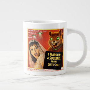 Taza De Café Gigante Parodia de Ardilla del Espacio Exterior