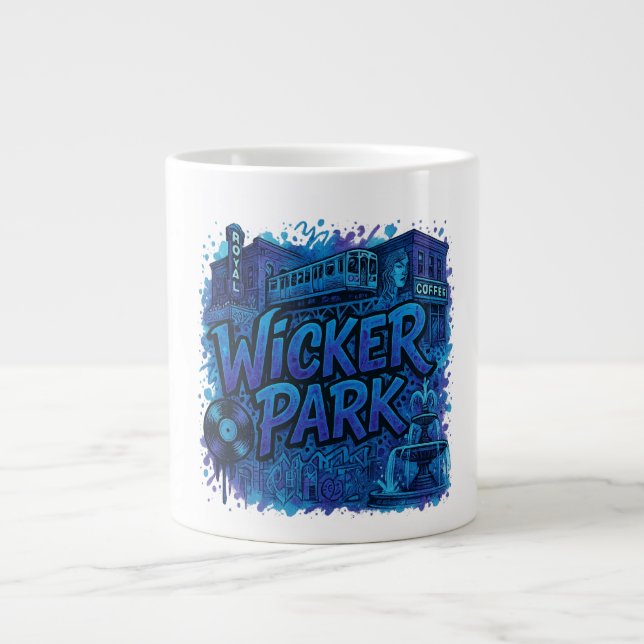 Taza De Café Gigante Parque de Wicker (Frente)