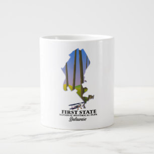 Taza De Café Gigante Parque Histórico Nacional del Primer Estado Delawa