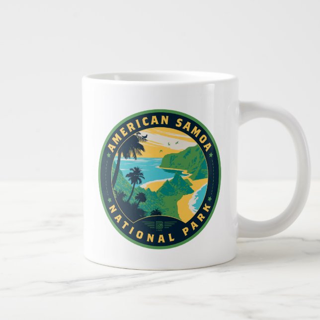 Taza De Café Gigante Parque nacional de Samoa Americana (Derecha)