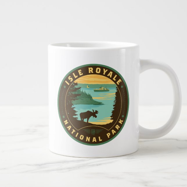 Taza De Café Gigante Parque nacional Isle Royale (Derecha)