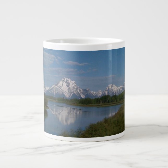 Taza De Café Gigante Parque nacional magnífico de Teton (Frente)